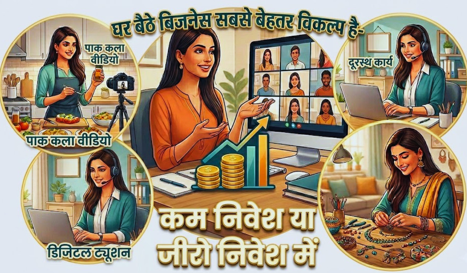 महिलाएं घर बैठे कौन सा बिजनेस कर सकती हैं