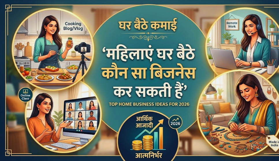 महिलाएं घर बैठे कौन सा बिजनेस कर सकती हैं