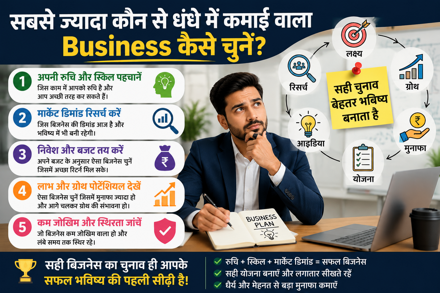 सबसे ज्यादा कौन से धंधे में कमाई है?