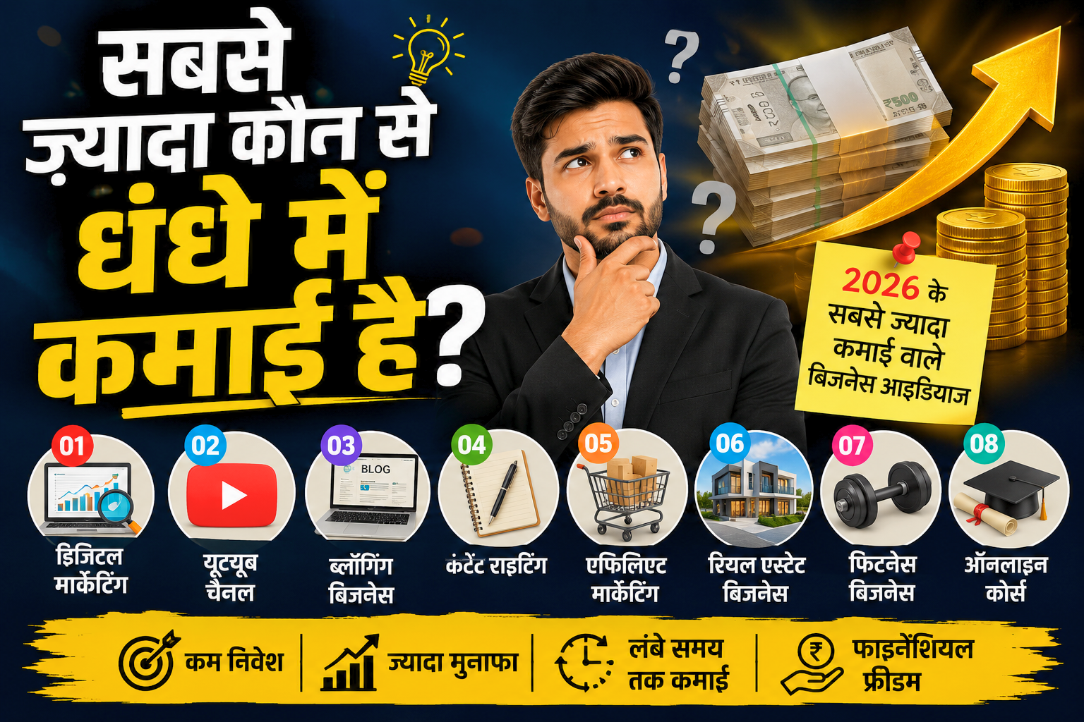 सबसे ज्यादा कौन से धंधे में कमाई है