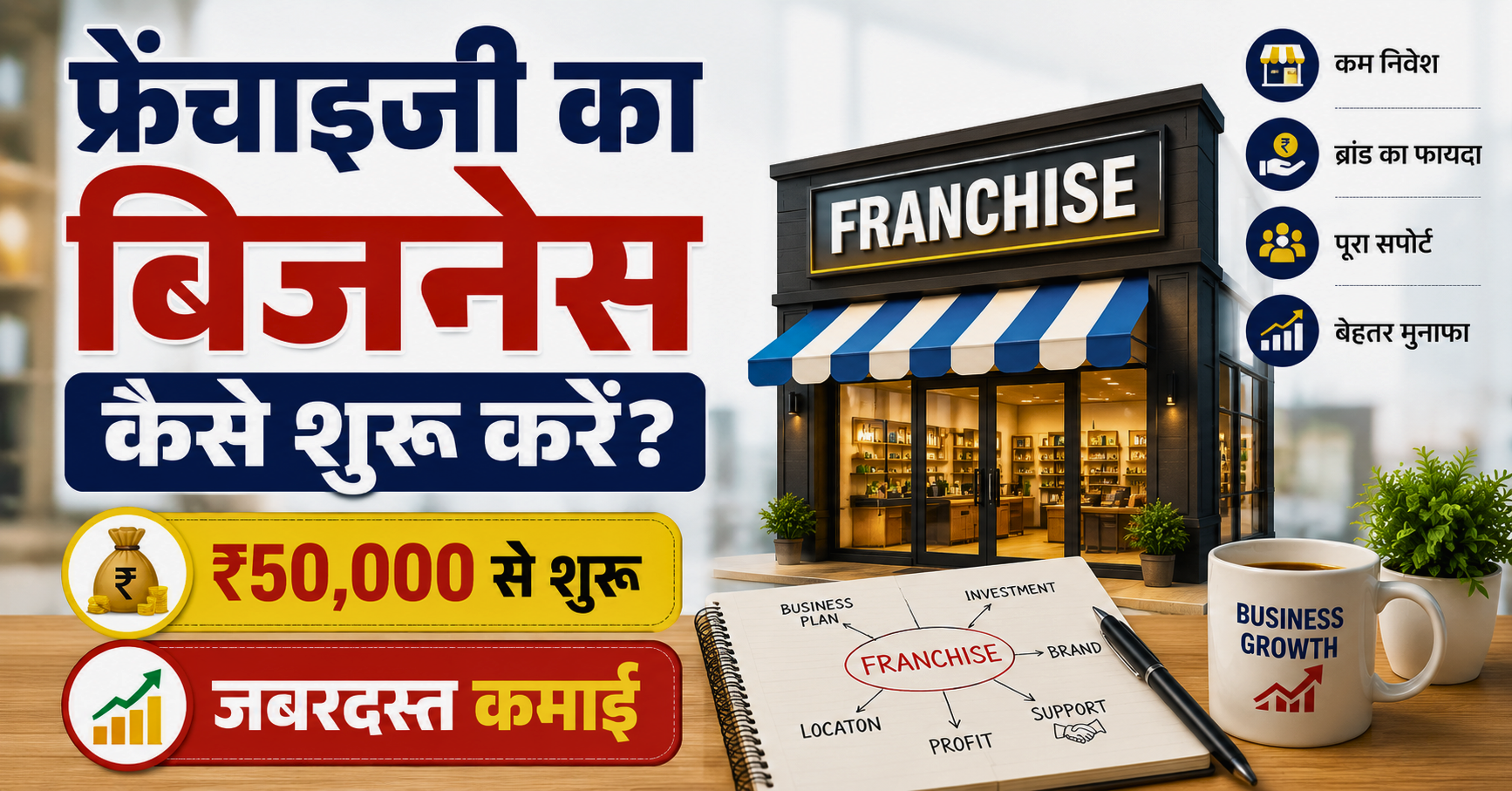 फ्रेंचाइजी का बिजनेस कैसे शुरू करें? 2026 की पूरी गाइड, लागत और शानदार Profit