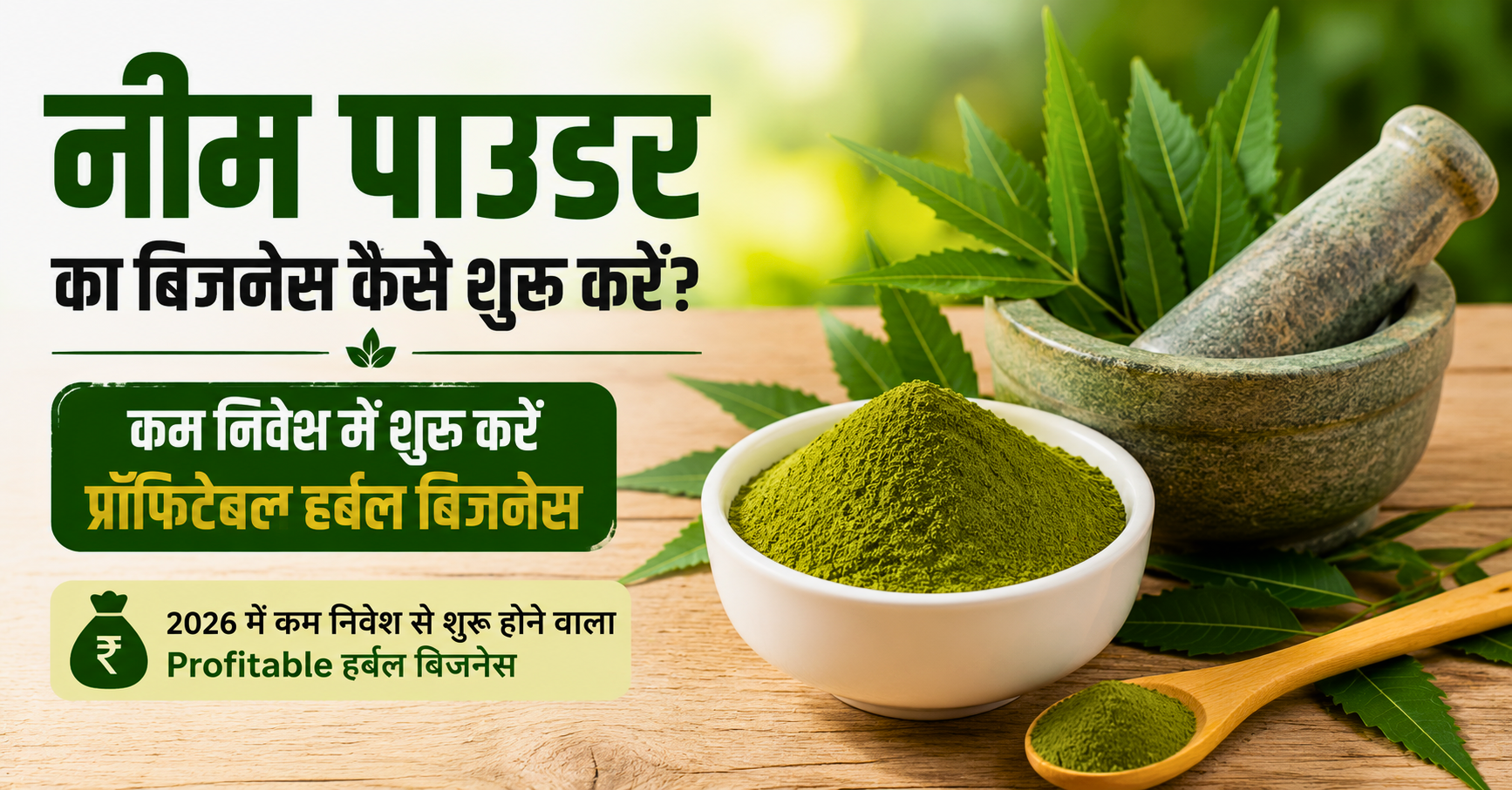नीम पाउडर का बिजनेस कैसे शुरू करें