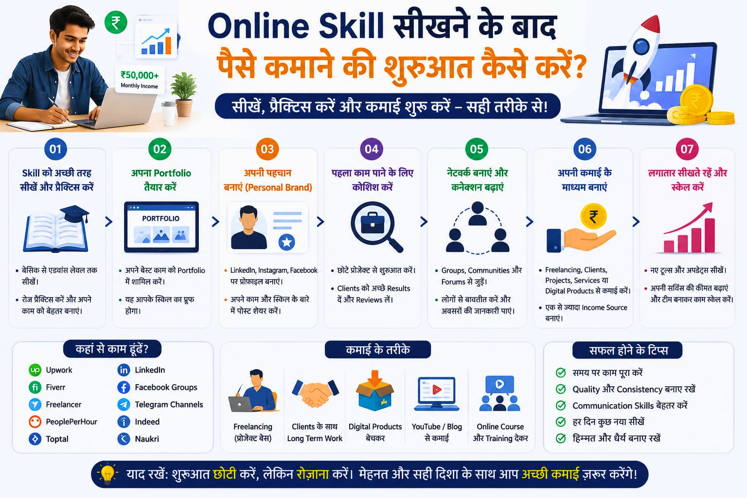 Online Skills से पैसे कैसे कमाएं