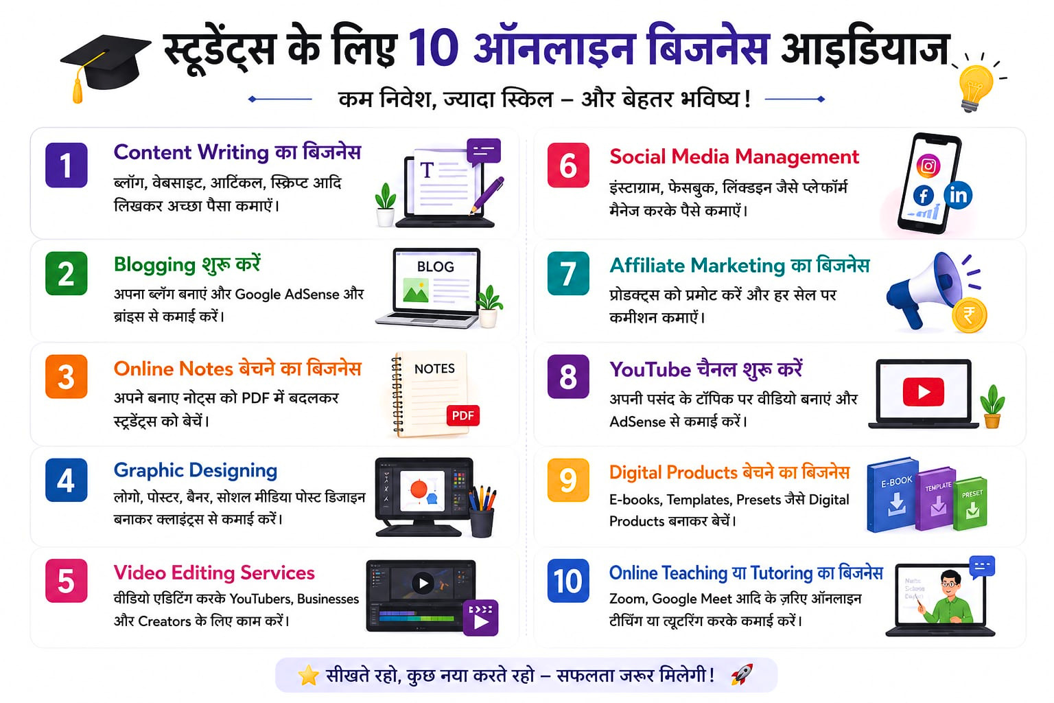 स्टूडेंट्स के लिए ऑनलाइन बिजनेस आइडियाज