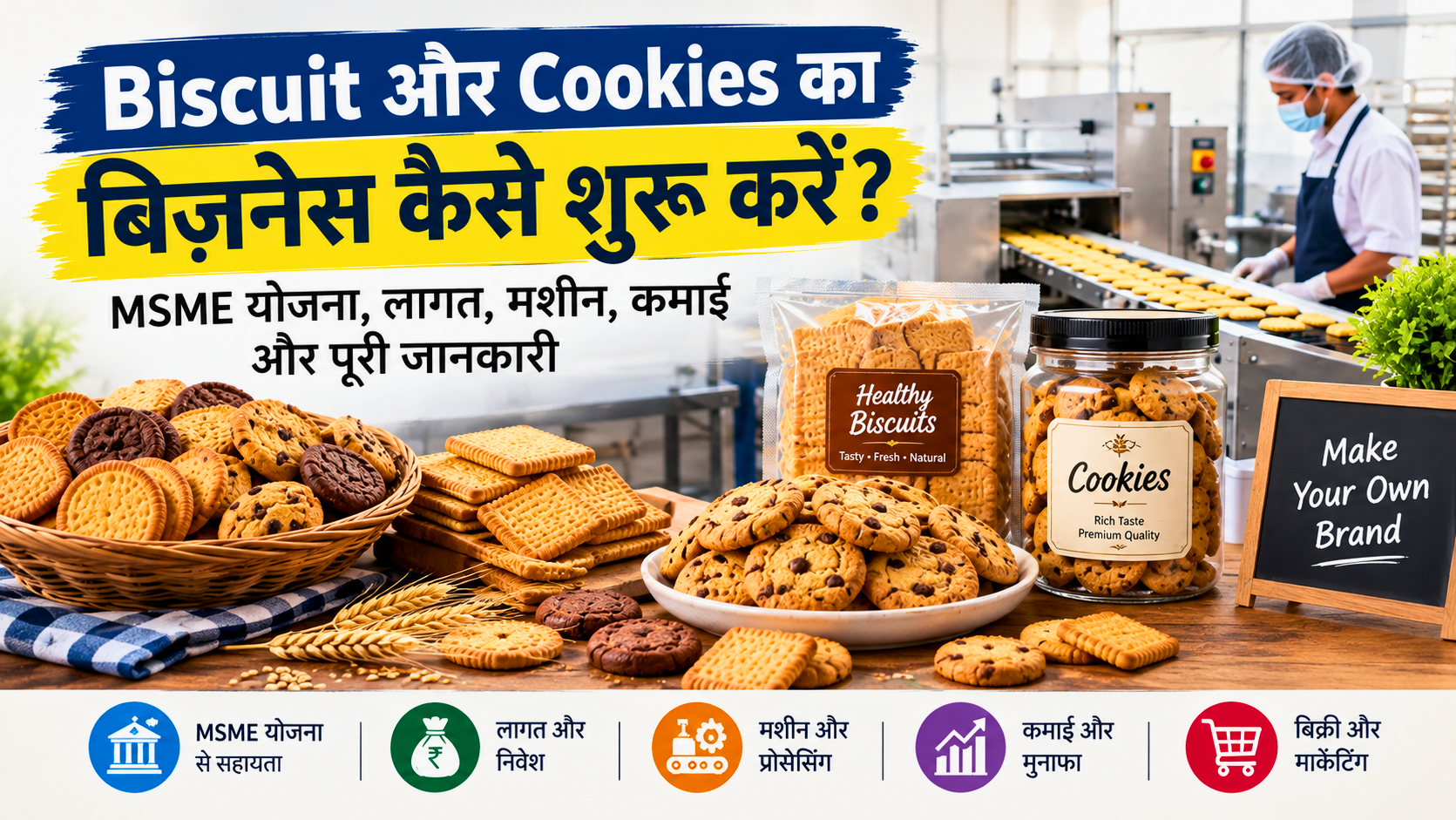 Biscuit और Cookies का बिजनेस कैसे शुरू करें
